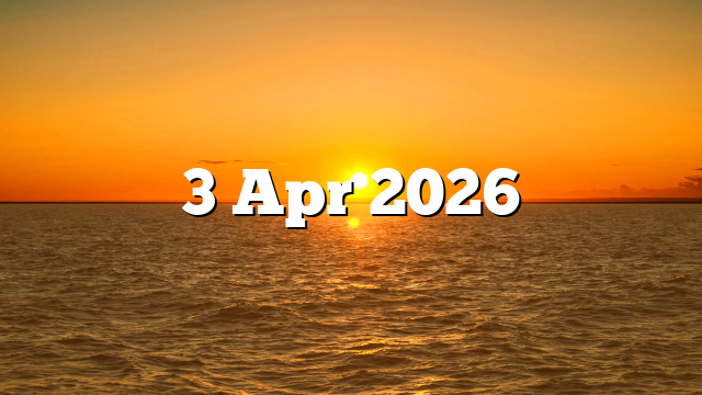 3 Apr 2026