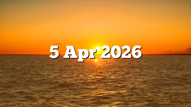 5 Apr 2026