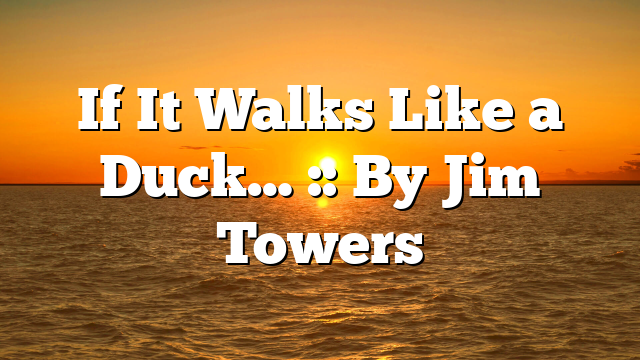 If It Walks Like a Duck… :: By Jim Towers
