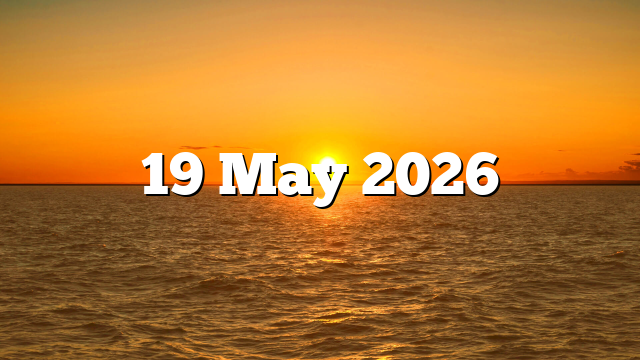 19 May 2026