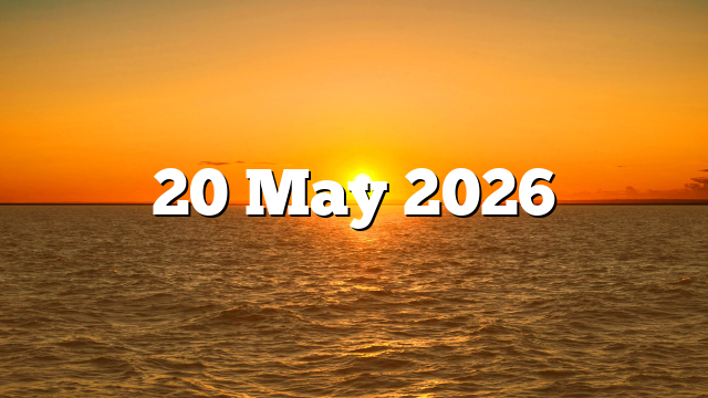 20 May 2026