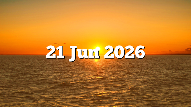 21 Jun 2026