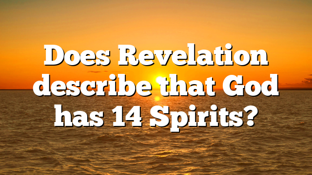 Does Revelation describe that God has 14 Spirits?