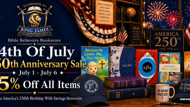 Now The End Begins Celebrates America’s 250th Birthday With A Massive 25% Off Storewide Sale On Everything At The Bible Belivers Bookstore