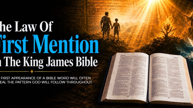 NTEB RADIO BIBLE STUDY: Understanding The Law Of First Mention Of The First Appearance Of A Bible Word Will Supercharge Your Scripture Studies