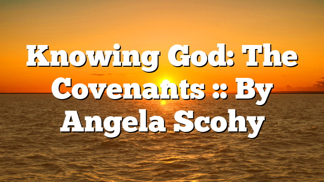 Knowing God: The Covenants :: By Angela Scohy