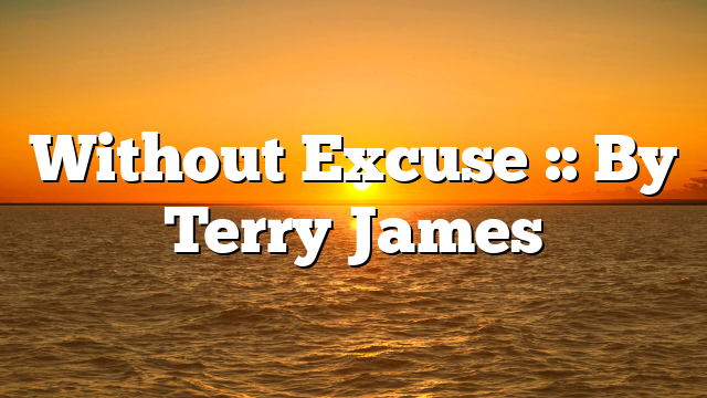 Without Excuse :: By Terry James