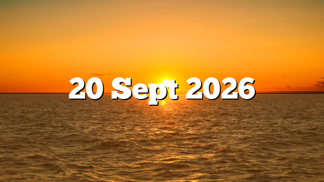 20 Sept 2026