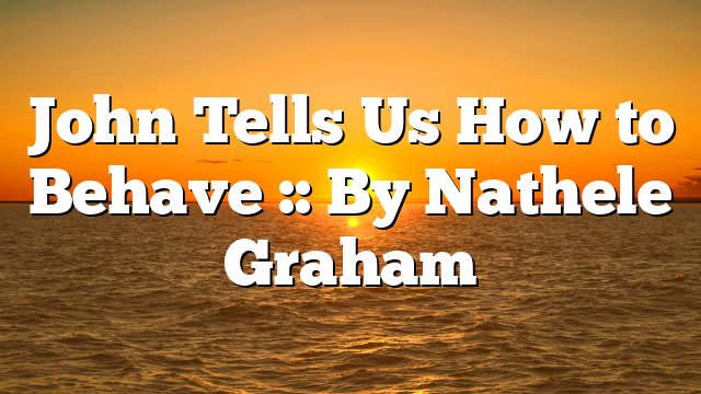 John Tells Us How to Behave :: By Nathele Graham