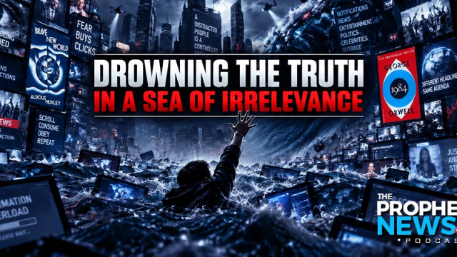 THE PROPHECY NEWS PODCAST: The Truth Is Not Being Hidden, It Is Being Drowned Out Beneath An Endless Ocean Of Information, Entertainment And Distraction